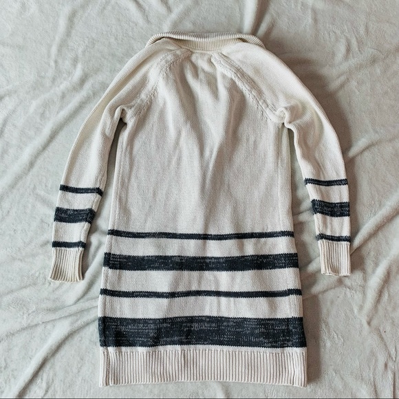 Gap Long Cardigan White/Grey size Small - Picture 2 of 5
